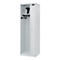 Vestiaire pompiers C+P Evolo Kombi, 2 compartiments pour 1 personne, avec porte-casque, patins de sol, L 600 x P 500 x H 1850 mm, gris clair RAL 7035