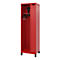 Vestiaire pompiers C+P Evolo Kombi, 2 compartiments pour 1 personne, avec porte-casque, pieds, L 600 x P 500 x H 1950 mm, RAL 3000 rouge feu/RAL 7021 gris noir