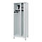 Vestiaire pompiers C+P Evolo Kombi, 2 compartiments pour 1 personne, avec porte-casque, pieds, L 700 x P 500 x H 1950 mm, gris clair RAL 7035