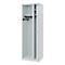Vestiaire pompiers C+P Evolo Kombi, 2 compartiments pour 1 personne, sans porte-casque, patins de sol, L 600 x P 500 x H 1850 mm, gris clair RAL 7035