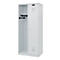 Vestiaire pompiers C+P Evolo Kombi, 2 compartiments pour 1 personne, sans porte-casque, patins de sol, L 800 x P 500 x H 1850 mm, gris clair RAL 7035
