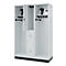 Vestiaire pompiers C+P Evolo Maxi, 4 compartiments pour 2 personnes, avec porte-casque, avec socle, L 1300 x P 500 x H 1950 mm, RAL 7035 gris clair/RAL 7016 gris anthracite