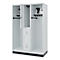 Vestiaire pompiers C+P Evolo Maxi, 4 compartiments pour 2 personnes, avec porte-casque, avec socle, L 1300 x P 600 x H 1950 mm, RAL 7035 gris clair/RAL 7016 gris anthracite