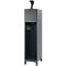 Vestiaire pompiers C+P Evolo, modèle YOUNGSTER, 1 compartiment, H 1630 x L 400 x P 500 mm, pieds, gris anthracite RAL 7016