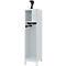 Vestiaire pompiers C+P Evolo, modèle YOUNGSTER, 1 compartiment, H 1630 x L 400 x P 500 mm, pieds, gris clair RAL 7035