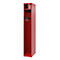 Vestiaire pompiers C+P Evolo PRAKTUS, 1 compartiment, avec socle, patins au sol, L 300 x P 500 x H 1850 mm, RAL 3000 rouge feu