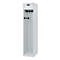 Vestiaire pompiers C+P Evolo PRAKTUS, 1 compartiment, avec socle, patins au sol, L 400 x P 500 x H 1850 mm, gris clair RAL 7035