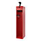 Vestiaire pompiers C+P Evolo PRAKTUS, 1 compartiment, porte-casque, avec socle, patins, L 400 x P 500 x H 1850 mm, RAL 3000 rouge feu