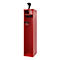 Vestiaire pompiers C+P Evolo PRAKTUS, 1 compartiment, porte-casque, avec socle, patins, L 400 x P 500 x H 1850 mm, RAL 3000 rouge feu