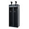Vestiaire pompiers C+P Evolo PRAKTUS, 2 compartiments, porte-casque, avec socle, patins de sol, L 800 x P 500 x H 1850 mm, RAL 7016 gris anthracite