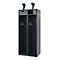 Vestiaire pompiers C+P Evolo PRAKTUS, 2 compartiments, porte-casque, avec socle, patins de sol, L 800 x P 500 x H 1850 mm, RAL 7016 gris anthracite
