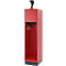 Vestiaire pompiers C+P Evolo Youngster, 1 compartiment, avec porte-casque, avec socle, L 400 x P 500 x H 1630 mm, RAL 3000 rouge feu/RAL 7016 gris anthracite