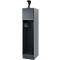 Vestiaire pompiers C+P Evolo Youngster, 1 compartiment, avec porte-casque, avec socle, L 400 x P 500 x H 1630 mm, RAL 7016 gris anthracite