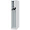 Vestiaire pompiers C+P Evolo Youngster, 1 compartiment, sans porte-casque, patins de sol, L 300 x P 500 x H 1530 mm, RAL 7035 gris clair