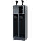 Vestiaire pompiers C+P Evolo Youngster, 2 compartiments, avec porte-casque, avec socle, L 600 x P 500 x H 1630 mm, RAL 7016 gris anthracite