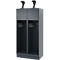 Vestiaire pompiers C+P Evolo Youngster, 2 compartiments, avec porte-casque, avec socle, L 800 x P 500 x H 1630 mm, RAL 7016 gris anthracite