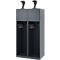Vestiaire pompiers C+P Evolo Youngster, 2 compartiments, avec porte-casque, patins de sol, L 800 x P 500 x H 1530 mm, RAL 7016 gris anthracite