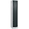 Vestiaire Resisto de C+P, 1 compartiment, 2 casiers, L 396 x P 540 x H 1950 mm, gris clair/gris anthracite