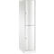 Vestiaire Resisto de C+P, 1 compartiment, 2 casiers, L 396 x P 640 x H 1950 mm, blanc trafic