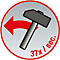 Symbol: Ein Hammer mit rotem Pfeil, zeigt die Schlagfrequenz von 37 Schlägen pro Sekunde.