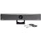 Videobar Barco ClickShare Bar Pro, für mittelgroße Räume, 3840 x 2160 px, 2 x 10 W, USB/LAN/WLAN, mit 2 ClickShare Buttons, schwarz