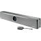 Videobar Barco ClickShare Bar Pro, für mittelgroße Räume, 3840 x 2160 px, 2 x 10 W, USB/LAN/WLAN, mit 2 ClickShare Buttons, schwarz