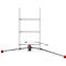 Vielzweckleiter Hailo ProfiLOT, EN 131, LOT-System, Treppen verstellbar bis 540 mm, bis 150 kg, div. Varianten