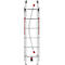 Vielzweckleiter Hailo S100 ProfiLOT, EN 131, LOT-System, Treppen verstellbar bis 540 mm, bis 150 kg, 2 x 6 + 1 x 5