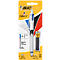 Vierfarbkugelschreiber BIC® 4 Colours® 3+1 HB, dokumentenecht, inkl. Ersatzminen, grau/weiss
