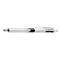 Vierkleurenbalpen BIC® 4 Colours® 3+1 HB, onuitwisbaar, incl. navullingen, grijs/wit