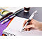 Vierkleurenbalpen BIC® 4 Colours® 3+1 HB, onuitwisbaar, incl. navullingen, grijs/wit