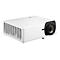 Projecteur ViewSonic blanc, rectangulaire, avec objectif noir.