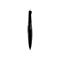 Schwarzer ViewSonic Stift mit weißer Spitze, liegt vertikal. Der Stift hat eine abgerundete Spitze und den Schriftzug ViewSonic.