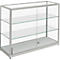 Vitrine de présentation verticale, cadre solide en aluminium, 1500 x 400 x 910 mm