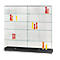 Vitrine horizontale en verre GRENAT, noir
