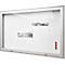 Vitrinekast MEDIA AR - voor buiten - B 1010 x H 710 mm - 12 x DIN A4 - gehard veiligheidsglas - scharnierende deur