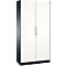 Vleugeldeurkast ASISTO C 3000, 5 ordnerhoogten, B 1000 mm, antraciet/wit