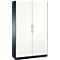 Vleugeldeurkast ASISTO C 3000, 5 ordnerhoogten, B 1200 mm, antraciet/wit