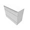 Vleugeldeurkast QUANDOS BOX, 2 ordnerhoogten, B 800 x D 440 x H 748 mm, wit