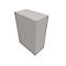 Vleugeldeurkast SOLUS PLAY, 3 ordnerhoogten, zonder handgreep, B 800 x D 440 x H 1122 mm, ceramic grey