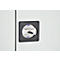 Vleugeldeurkast - staal - B 916 x D 422 x H 1950 mm - 5 OH - 4 legborden - afsluitbaar - lichtgrijs RAL 7035