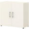 Vleugeldeurkast TEMPIO - van hout - 2 OH - B 800 x D 340 x H 720 mm - wit/wit