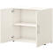 Vleugeldeurkast TEMPIO - van hout - 2 OH - B 800 x D 340 x H 720 mm - wit/wit
