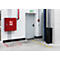 Vloermarkeringstape Durable, tweekleurig, zelfklevend, 30 m lengte, rood/wit