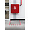 Vloermarkeringstape Durable, tweekleurig, zelfklevend, 30 m lengte, rood/wit
