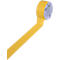 Geel plakband, gedeeltelijk afgerold, met "Easy Tape" print.