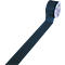 Donkerblauwe tape, rol met etiket, rol ontvouwt naar links.