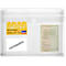 Voertuigregistratiedocumenttas FolderSys, A5, 3 zakken, kruisvouw, klittenbandsluiting, polypropyleen transparant, 10 stuks.