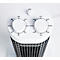 Voetstuk ventilator, 3 niveaus, Ø 193 x H 750 mm, wit/zwart