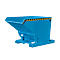 Volquete automático Bauer tipo 4A 1200, 3 puntos de desbloqueo, sistema de desenrollado, capacidad 1,2 m³, hasta 1500 kg, azul luminoso RAL 5012